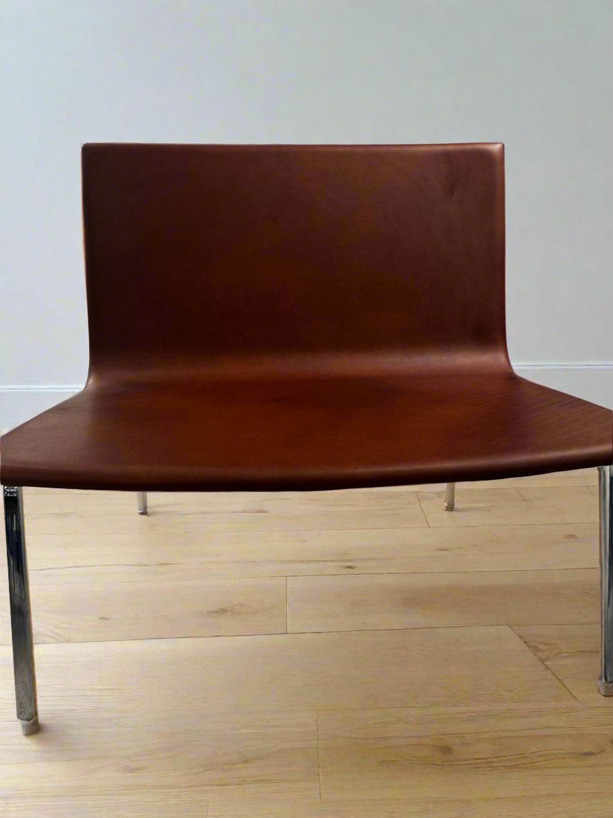 Pair of Tacchini ‘XL’ Armchairs – Pietro Arosio Italian Leather Chairs