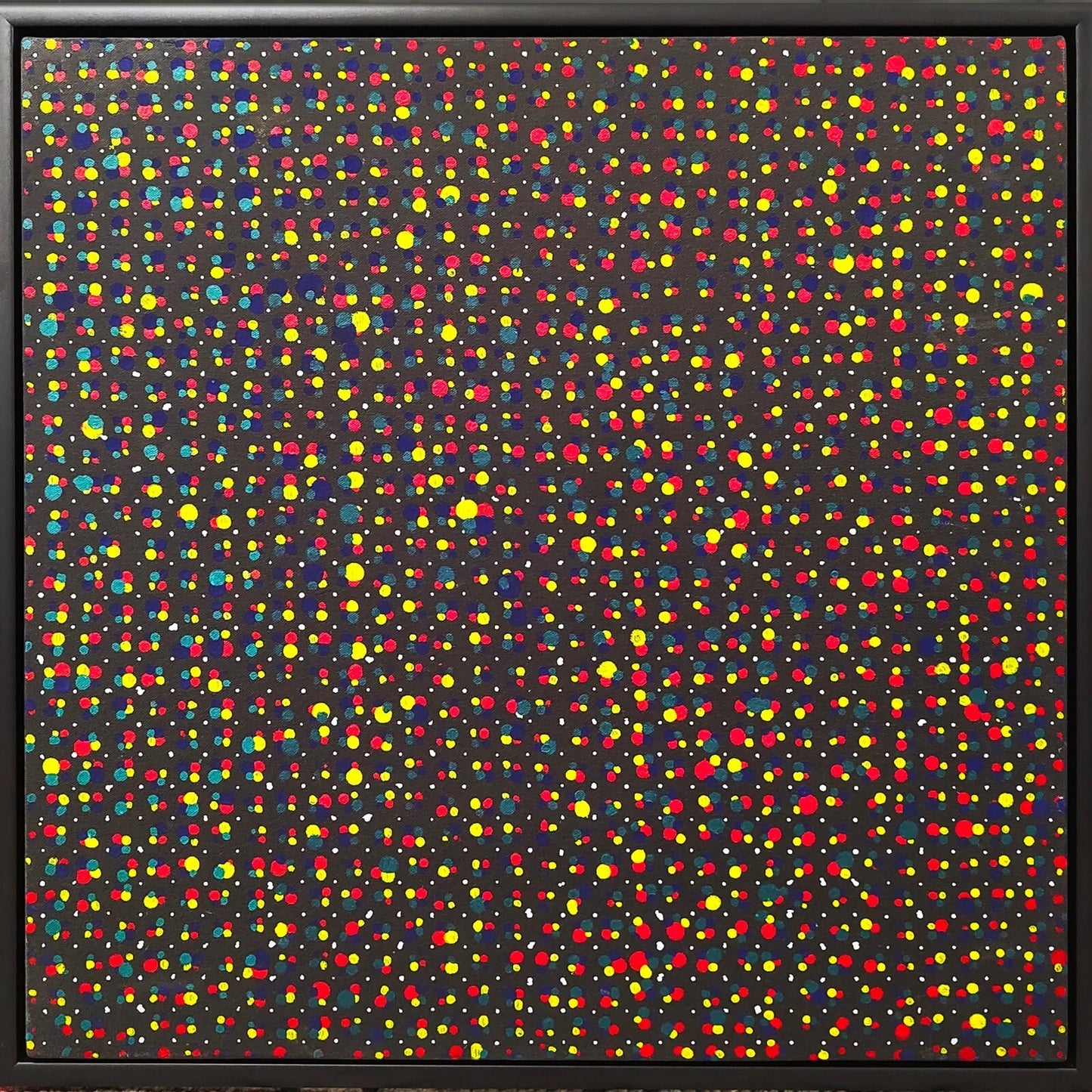Wendy Vincent 'Spots' Original Oil Painting – Framed Abstract Modern Art – 66cm