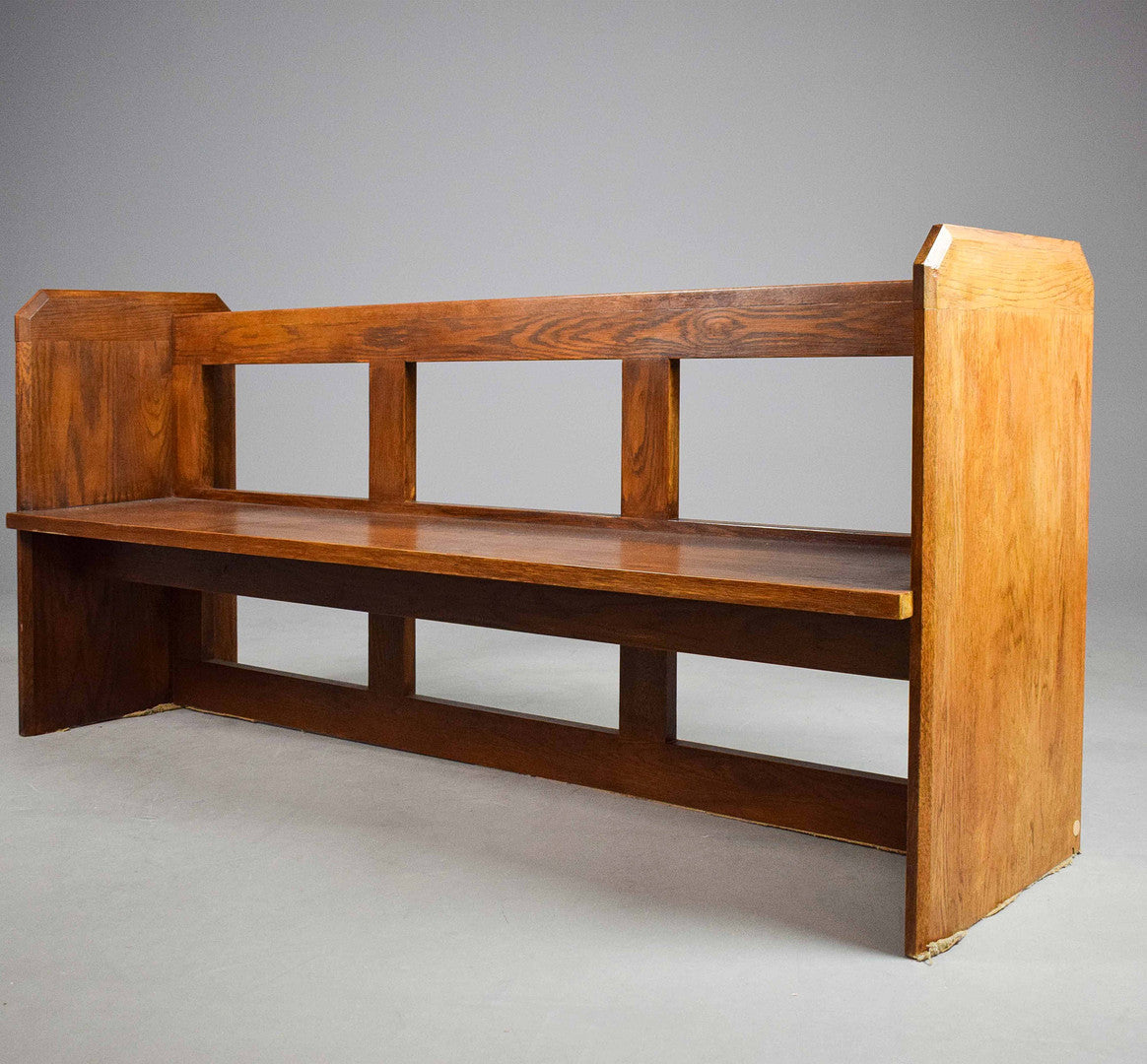 Vintage Wooden Pew Seat Bench – 182cm Wide – Rustic Charm, Solid Wood