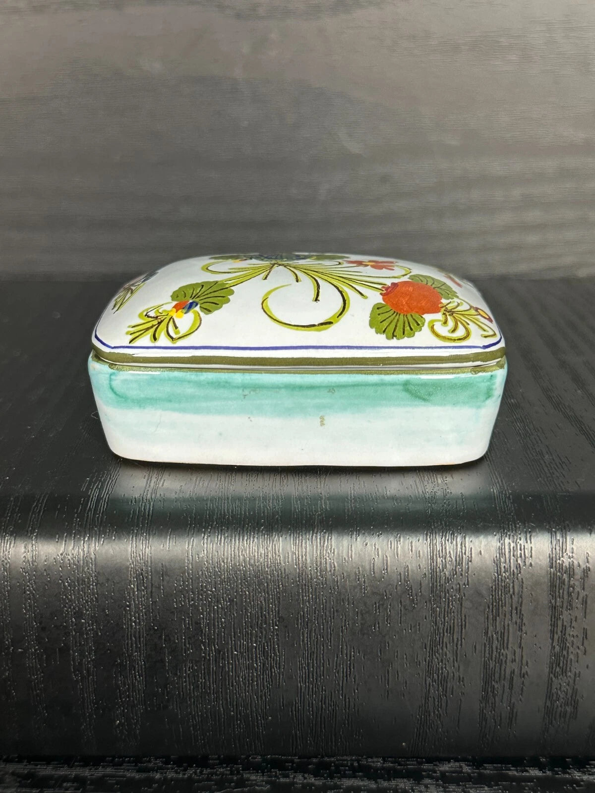 Vintage Ente Ceramica Faenza Trinket Dish – Hand-Painted Italian Pottery