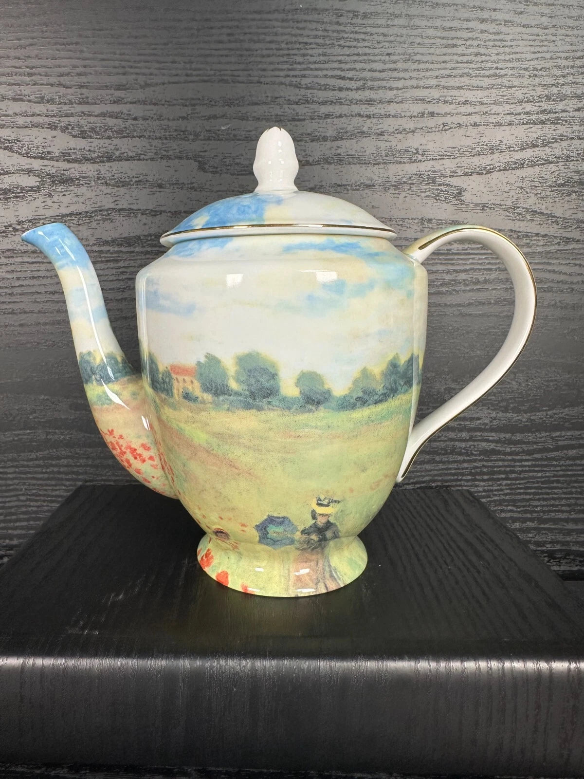 Stechcol Fine Bone China Tea Set – Claude Monet 'Poppy Field' Design – New Boxed