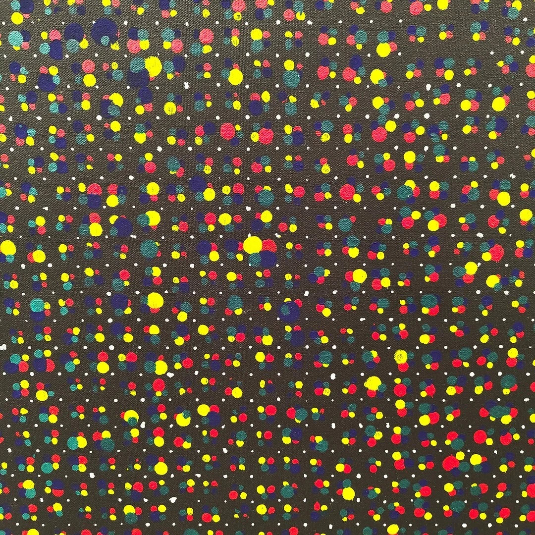Wendy Vincent 'Spots' Original Oil Painting – Framed Abstract Modern Art – 66cm