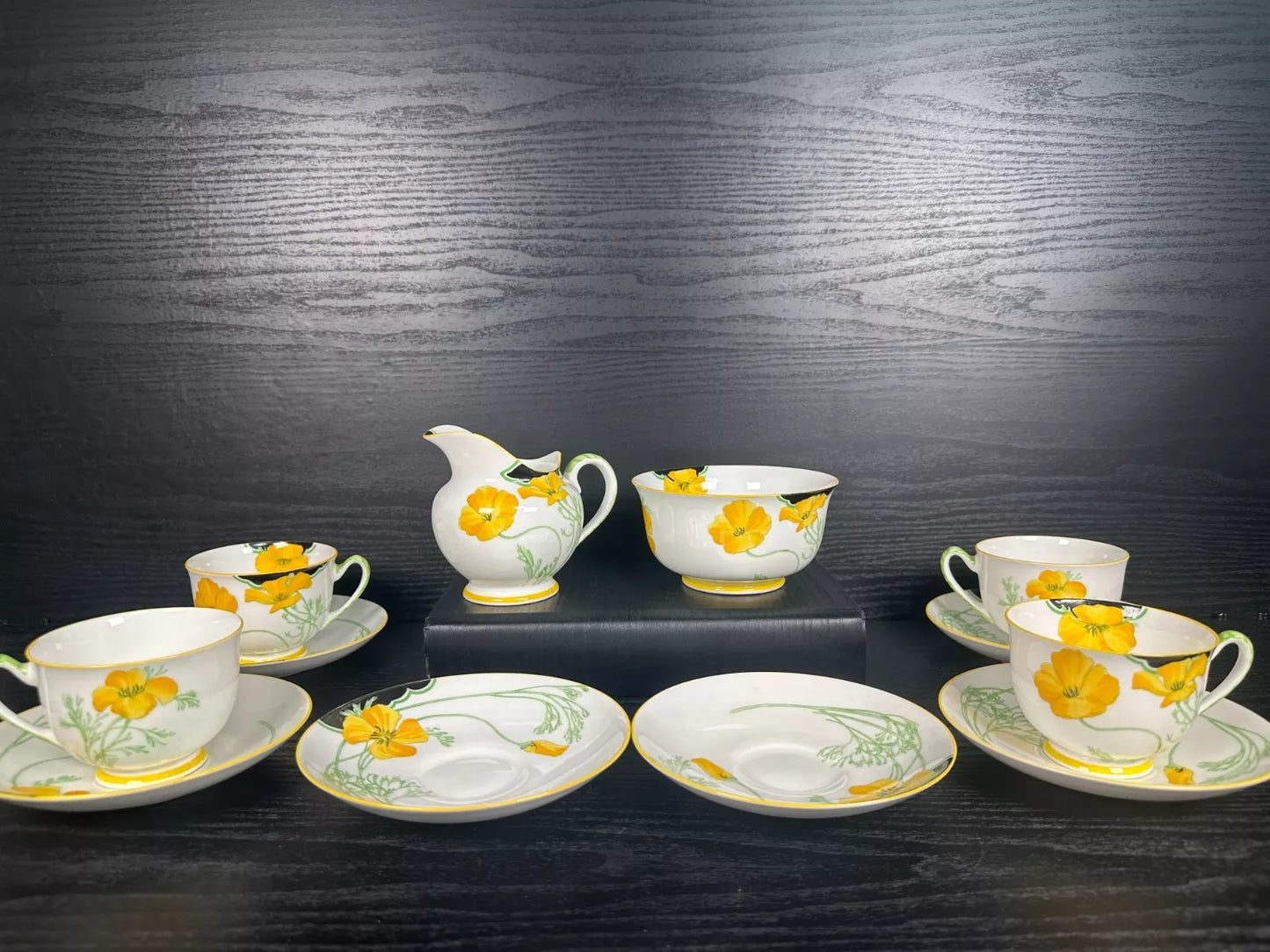 Royal Doulton Helena Tea Set – Cups, Saucers, Milk Jug & Sugar Bowl