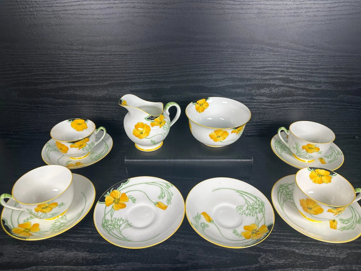 Royal Doulton Helena Tea Set – Cups, Saucers, Milk Jug & Sugar Bowl