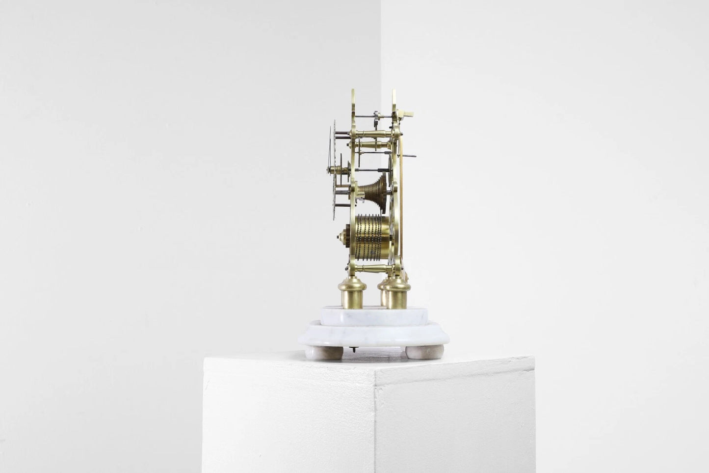 Victorian Skeleton Clock – Beha, Lickert & Schwerer Norwich – Brass Fusee