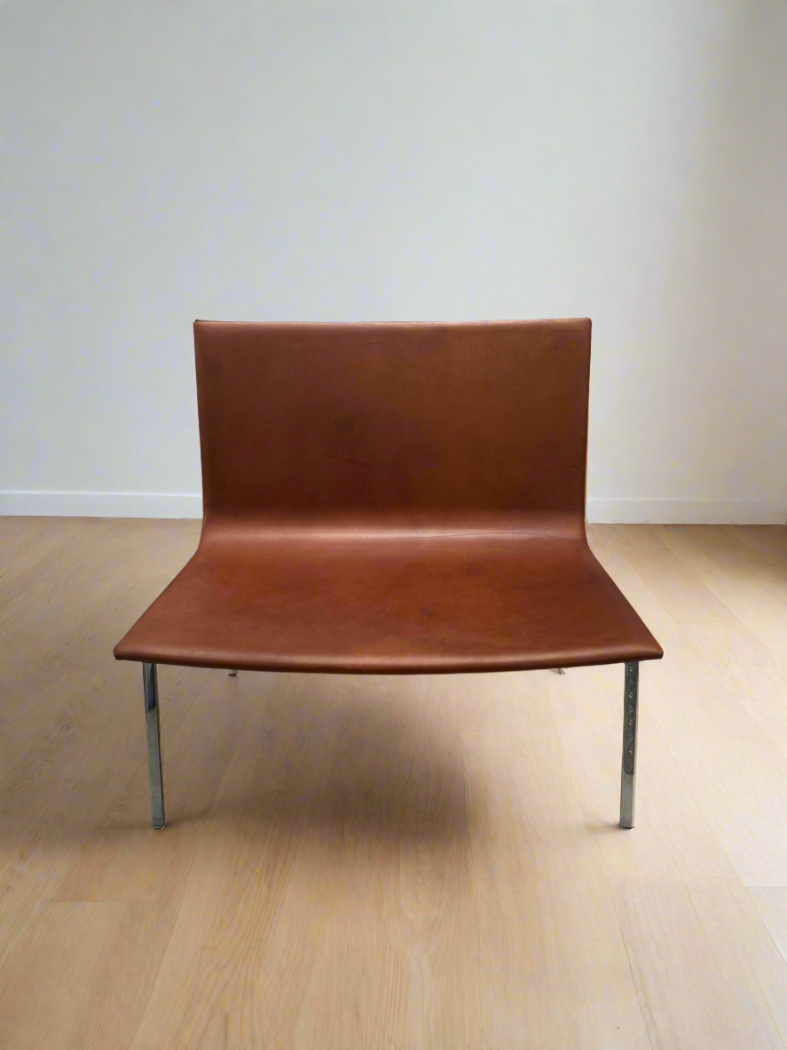 Pair of Tacchini ‘XL’ Armchairs – Pietro Arosio Italian Leather Chairs
