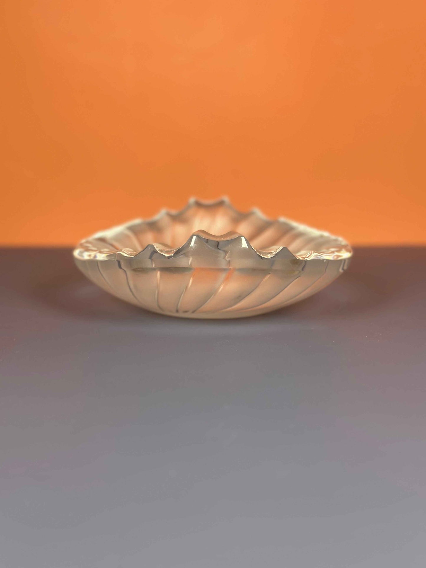 Lalique "Vibration" Crystal Bowl – Signed French Art Glass