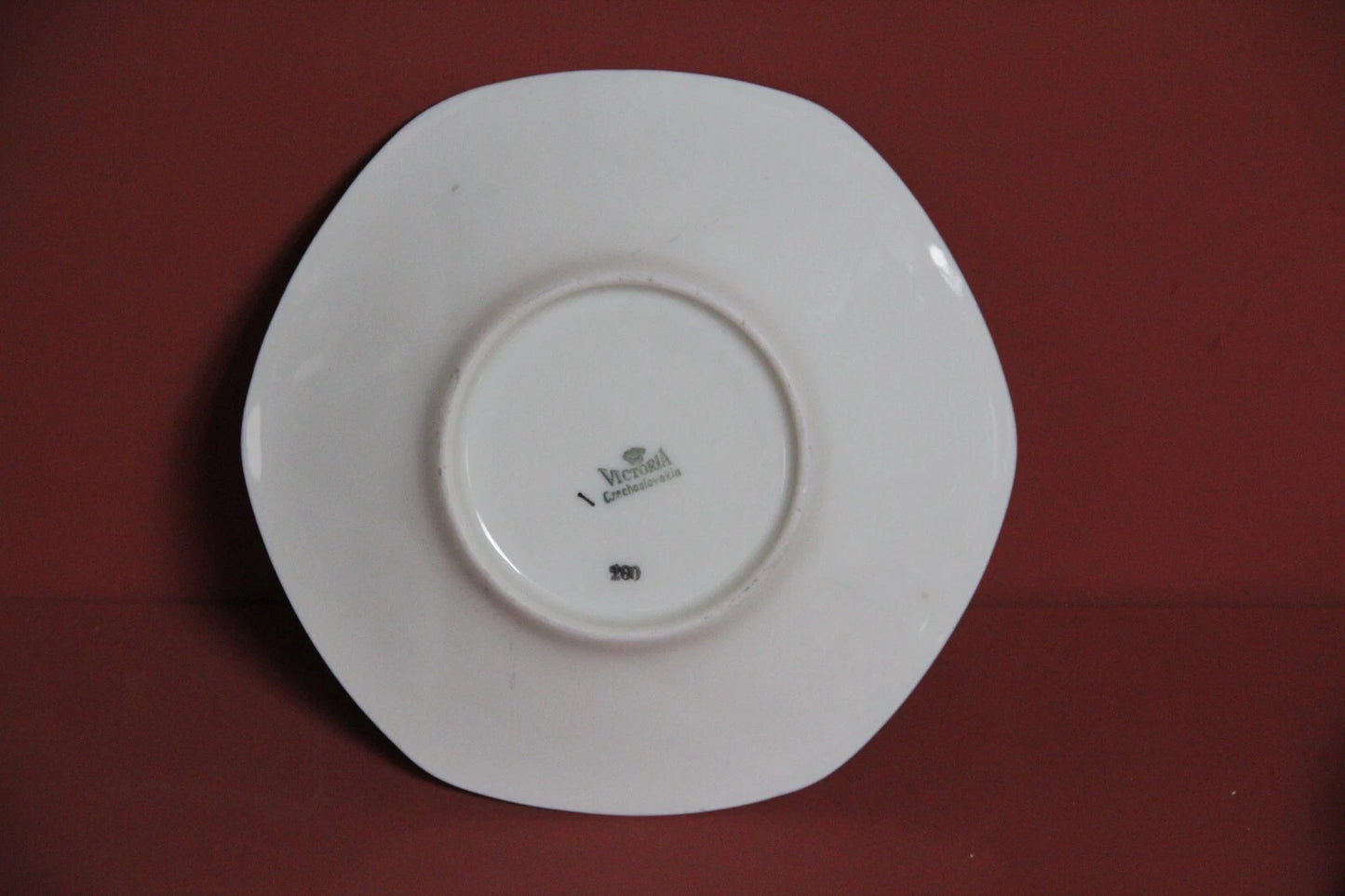 Victoria Czechoslovakia Art Deco Tea Cups & Saucers – Set of 6