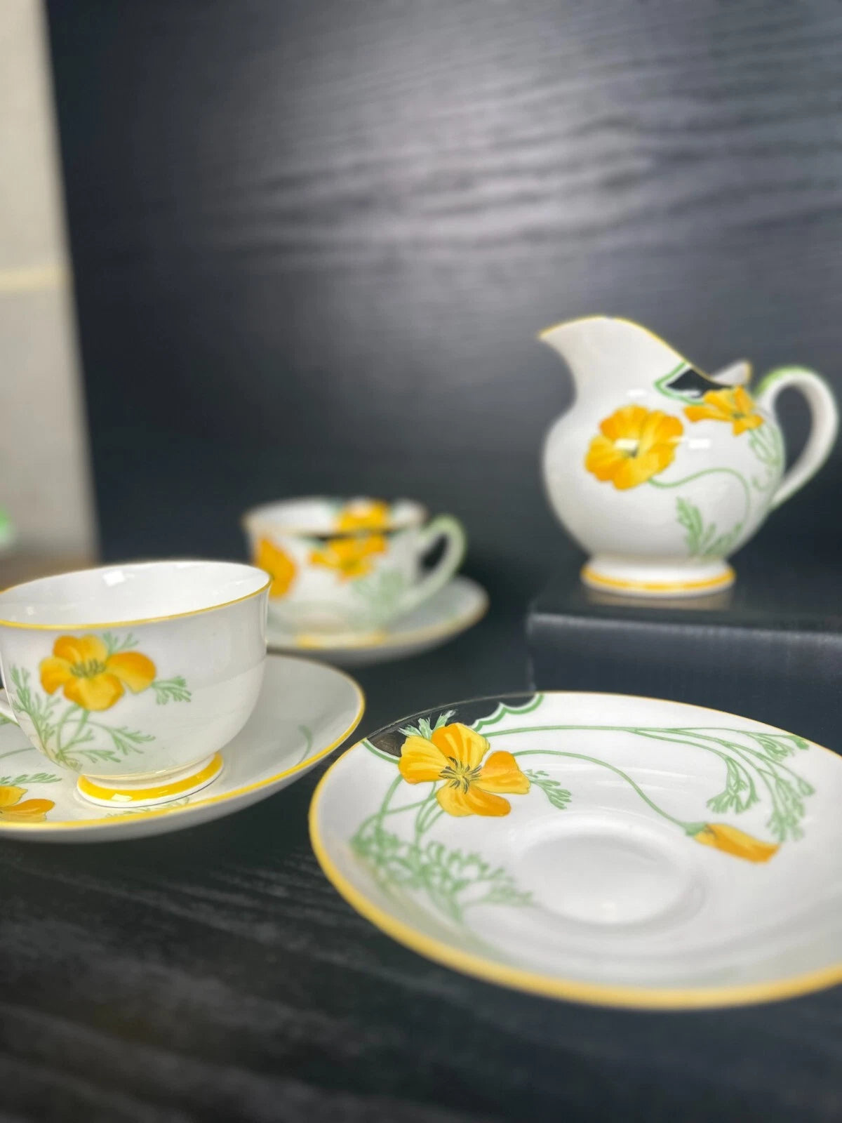 Royal Doulton Helena Tea Set – Cups, Saucers, Milk Jug & Sugar Bowl